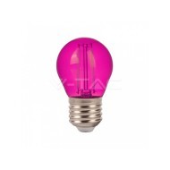 V-Tac LED žiarovka E27 G45 2W ružová - cena, porovnanie
