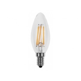 V-Tac LED žiarovka E14 4W teplá biela filament stmievateľná