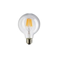 V-Tac LED žiarovka E27 G125 4W teplá biela filament frost stmievateľná - cena, porovnanie