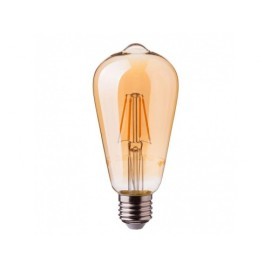 V-Tac LED žiarovka E27 8W teplá biela filament amber