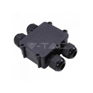 V-Tac vodeodolná montážna krabica čierna 8-12mm IP68 - cena, porovnanie