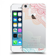 Picasee Silikónový prehľadný obal pre Apple iPhone 5/5S/SE - Flowers pattern - cena, porovnanie