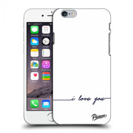 Picasee Silikónový prehľadný obal pre Apple iPhone 6/6S - I love you