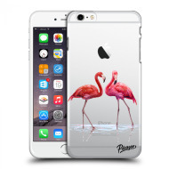 Picasee Silikónový prehľadný obal pre Apple iPhone 6 Plus/6S Plus - Flamingos couple - cena, porovnanie