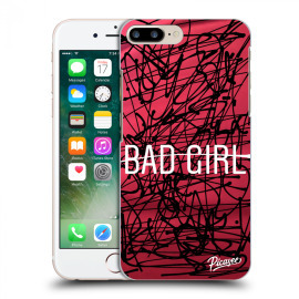 Picasee Silikónový prehľadný obal pre Apple iPhone 7 Plus - Bad girl