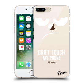 Picasee Silikónový prehľadný obal pre Apple iPhone 8 Plus - Don't Touch My Phone