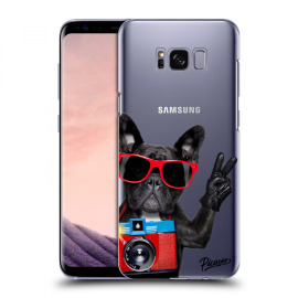 Picasee Silikónový prehľadný obal pre Samsung Galaxy S8 G950F - French Bulldog