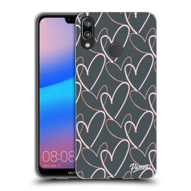 Picasee Silikónový prehľadný obal pre Huawei P20 Lite - Lots of love