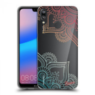 Picasee Silikónový prehľadný obal pre Huawei P20 Lite - Flowers pattern - cena, porovnanie