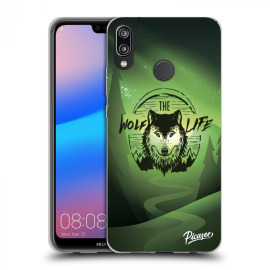 Picasee Silikónový prehľadný obal pre Huawei P20 Lite - Wolf life