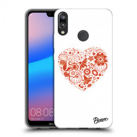 Picasee Silikónový prehľadný obal pre Huawei P20 Lite - Big heart