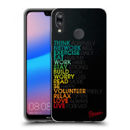 Picasee Silikónový čierny obal pre Huawei P20 Lite - Motto life - cena, porovnanie