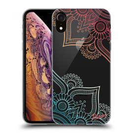 Picasee Silikónový prehľadný obal pre Apple iPhone XR - Flowers pattern