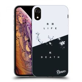 Picasee Silikónový prehľadný obal pre Apple iPhone XR - Life - Death