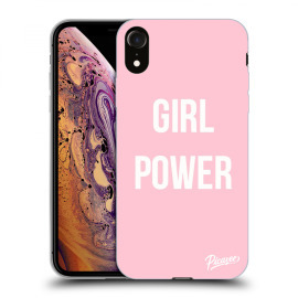 Picasee Silikónový prehľadný obal pre Apple iPhone XR - Girl Power