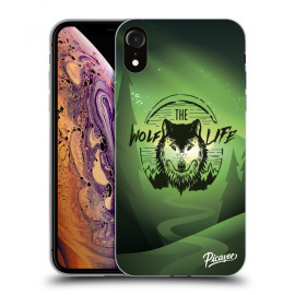 Picasee Silikónový prehľadný obal pre Apple iPhone XR - Wolf life