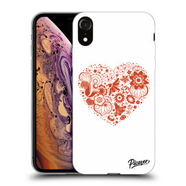 Picasee Silikónový prehľadný obal pre Apple iPhone XR - Big heart