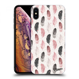 Picasee Silikónový prehľadný obal pre Apple iPhone XS Max - Feather 2