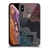 Picasee Silikónový prehľadný obal pre Apple iPhone XS Max - Flowers pattern - cena, porovnanie
