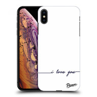 Picasee Silikónový prehľadný obal pre Apple iPhone XS Max - I love you - cena, porovnanie