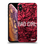 Picasee Silikónový prehľadný obal pre Apple iPhone XS Max - Bad girl - cena, porovnanie