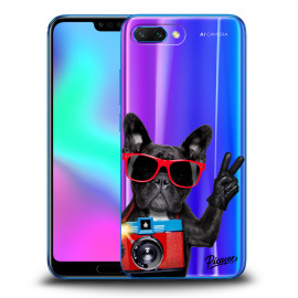 Picasee Silikónový prehľadný obal pre Honor 10 - French Bulldog