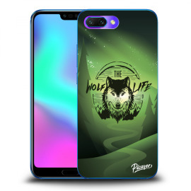 Picasee Silikónový prehľadný obal pre Honor 10 - Wolf life