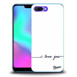 Picasee Silikónový prehľadný obal pre Honor 10 - I love you