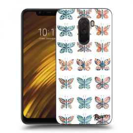 Picasee Silikónový mliečny obal pre Xiaomi Pocophone F1 - Butterflies