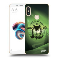 Picasee Silikónový prehľadný obal pre Xiaomi Redmi Note 5 Global - Wolf life - cena, porovnanie