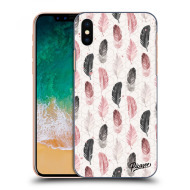 Picasee Silikónový čierny obal pre Apple iPhone X/XS - Feather 2 - cena, porovnanie