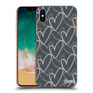 Picasee Silikónový čierny obal pre Apple iPhone X/XS - Lots of love - cena, porovnanie