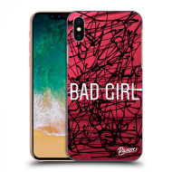 Picasee Silikónový čierny obal pre Apple iPhone X/XS - Bad girl - cena, porovnanie