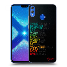 Picasee Silikónový prehľadný obal pre Honor 8X - Motto life