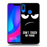 Picasee Silikónový čierny obal pre Huawei Nova 3 - Don't Touch My Phone - cena, porovnanie