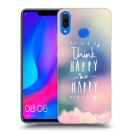 Picasee Silikónový čierny obal pre Huawei Nova 3 - Think happy be happy - cena, porovnanie