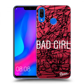 Picasee Silikónový čierny obal pre Huawei Nova 3 - Bad girl