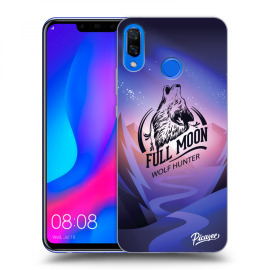 Picasee Silikónový čierny obal pre Huawei Nova 3 - Wolf