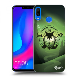 Picasee Silikónový čierny obal pre Huawei Nova 3 - Wolf life