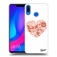 Picasee Silikónový čierny obal pre Huawei Nova 3 - Big heart - cena, porovnanie