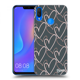 Picasee Silikónový čierny obal pre Huawei Nova 3i - Lots of love