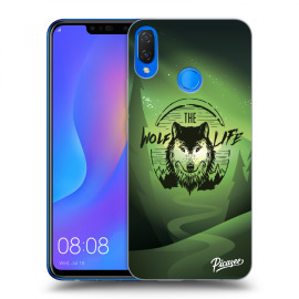 Picasee Silikónový čierny obal pre Huawei Nova 3i - Wolf life