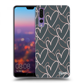 Picasee Silikónový čierny obal pre Huawei P20 Pro - Lots of love