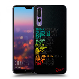 Picasee Silikónový čierny obal pre Huawei P20 Pro - Motto life