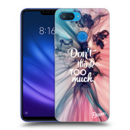 Picasee Silikónový čierny obal pre Xiaomi Mi 8 Lite - Don't think TOO much - cena, porovnanie