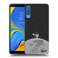 Picasee Silikónový čierny obal pre Samsung Galaxy A7 2018 A750F - Astronaut - cena, porovnanie