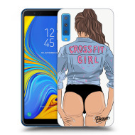 Picasee Silikónový čierny obal pre Samsung Galaxy A7 2018 A750F - Crossfit girl - nickynellow - cena, porovnanie