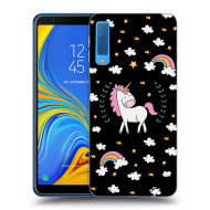 Picasee Silikónový čierny obal pre Samsung Galaxy A7 2018 A750F - Unicorn star heaven - cena, porovnanie