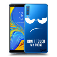 Picasee Silikónový prehľadný obal pre Samsung Galaxy A7 2018 A750F - Don't Touch My Phone - cena, porovnanie
