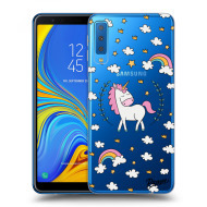 Picasee Silikónový prehľadný obal pre Samsung Galaxy A7 2018 A750F - Unicorn star heaven - cena, porovnanie